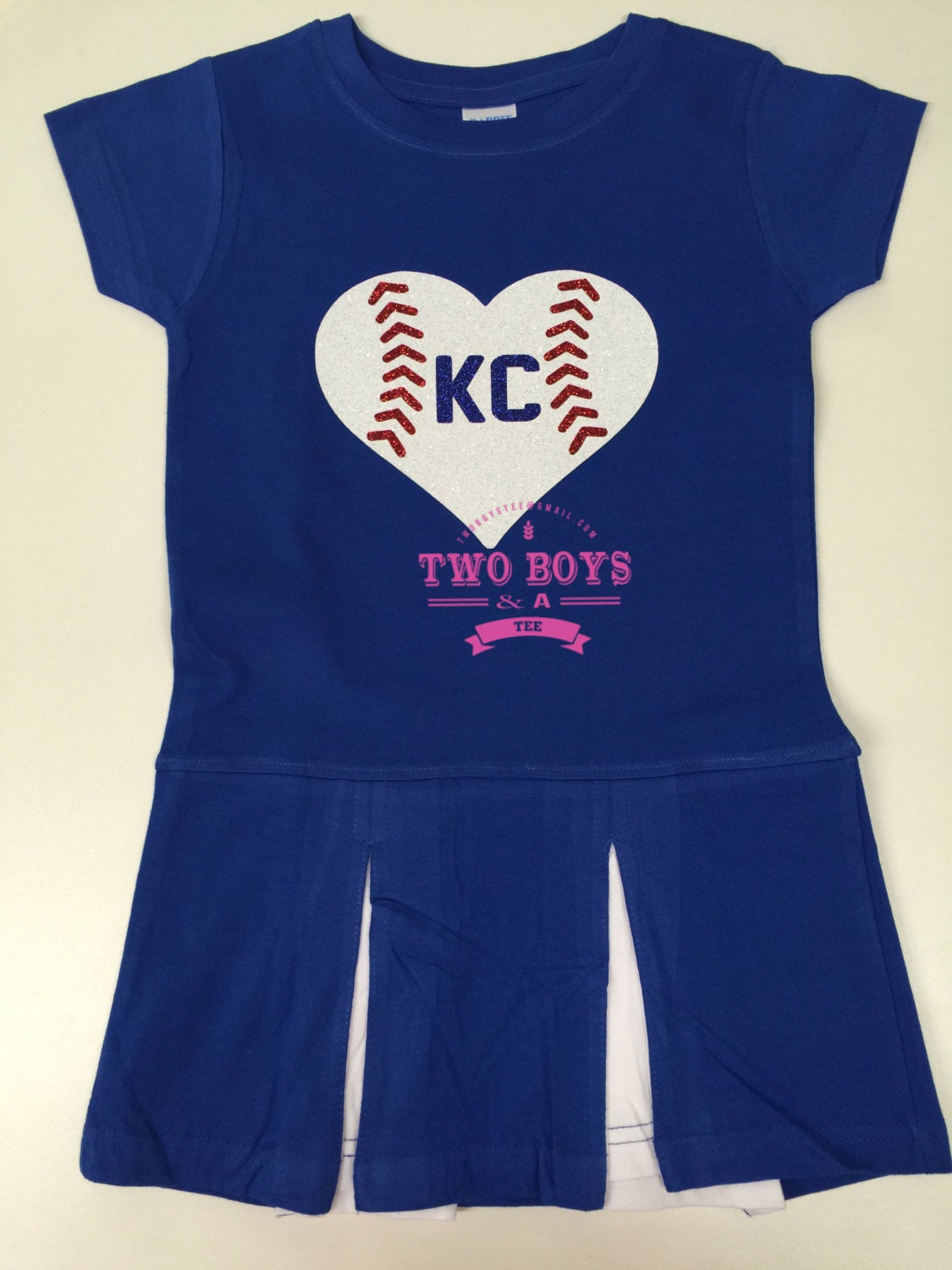 Toddler Girls Cheer Dress 2T 4T 5/6 KC Royals Baseball fan