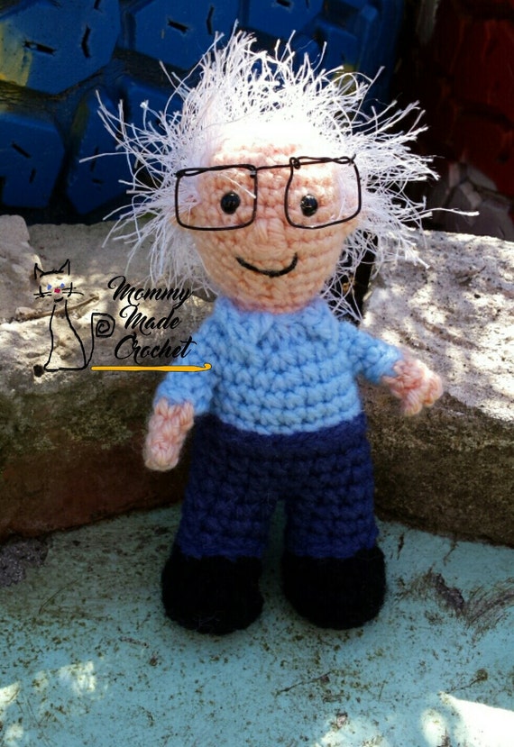 free bernie sanders crochet doll pattern