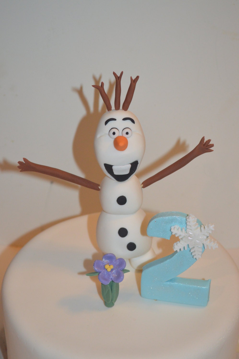 olaf fondant figure