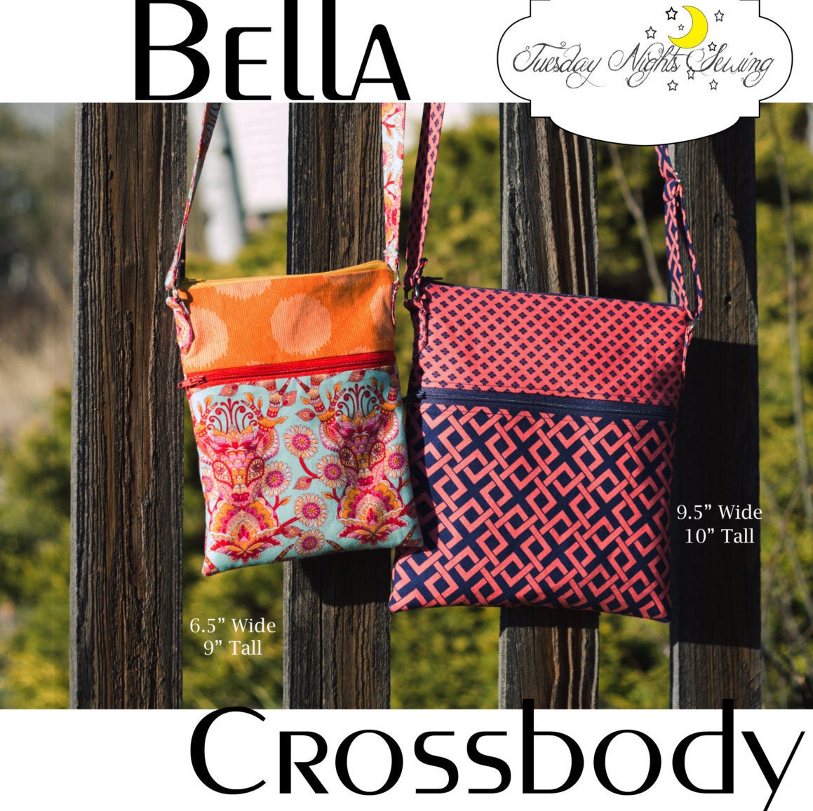 Bella Small Meduim Crossbody Bag Purse Pattern PDF