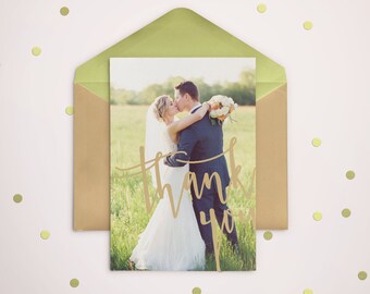 Wedding Thank you Card Template for Photographers, Wedding Photography - Photoshop Templates - Wedding Thank you Card - TK002