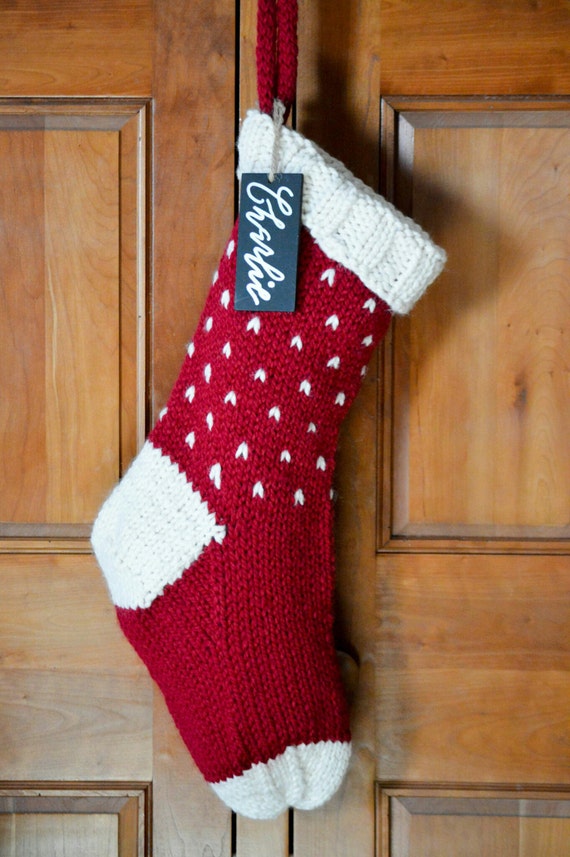 Personalized Fair Isle Knit Christmas Stocking Customize