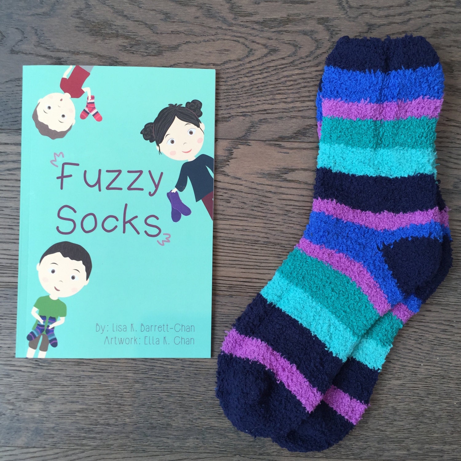 Fuzzy Socks Book and Sock Gift Set custom listing with 5