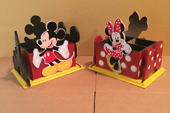 Mickey Mouse Napkin holder Utensil Caddy center by SOUTHFLOWER