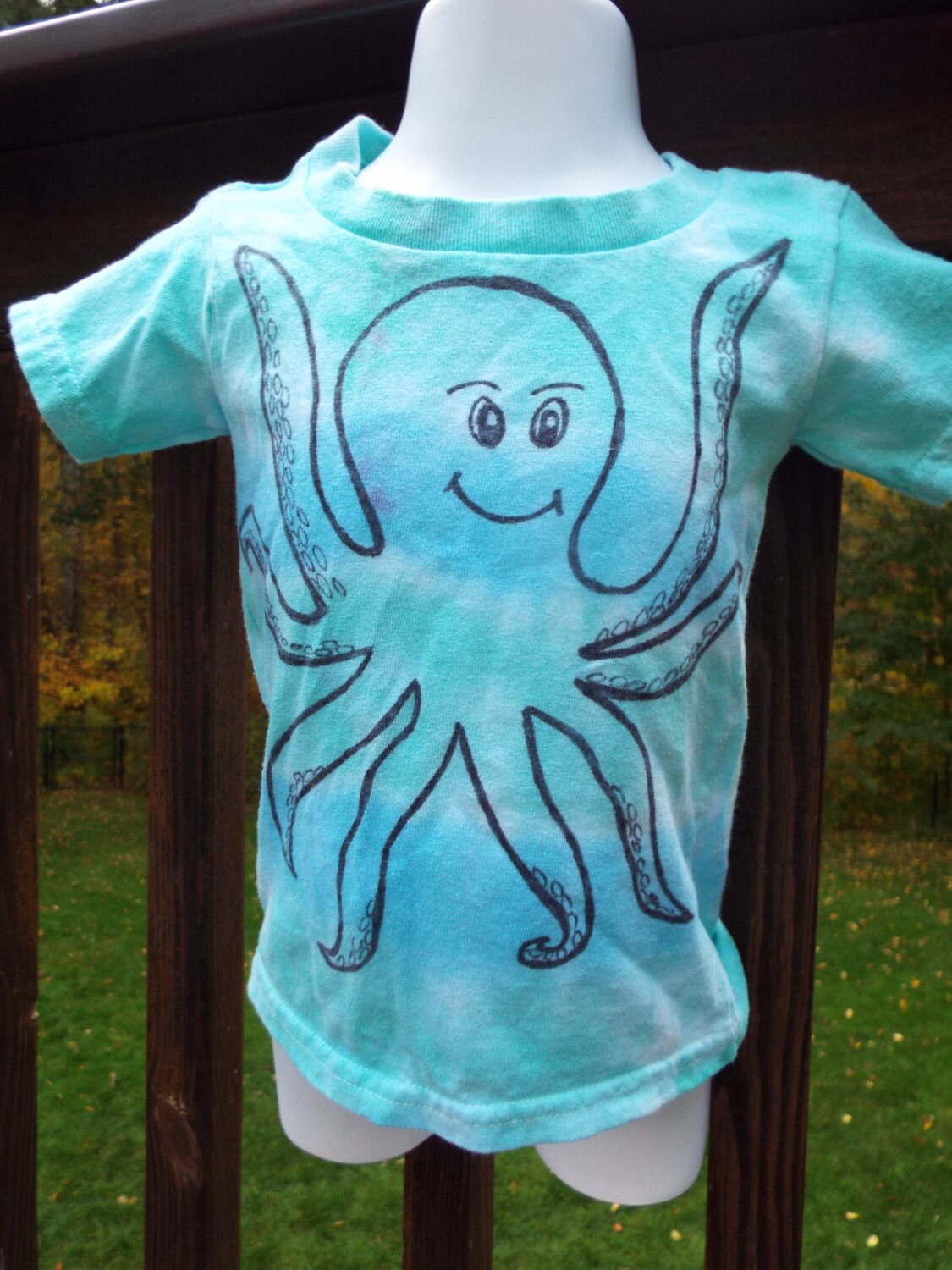 tie dye mood octopus