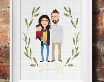Custom Family Portrait Illustration