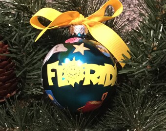 Personalized Florida Ornament - Vacation Ornament