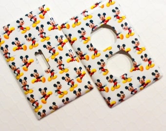 Mickey Light Switch Cover, Kids Lighting, Disney Light Switch Cover Plate, Outlet Covers, Disney Nursery, Mickey Kitchen