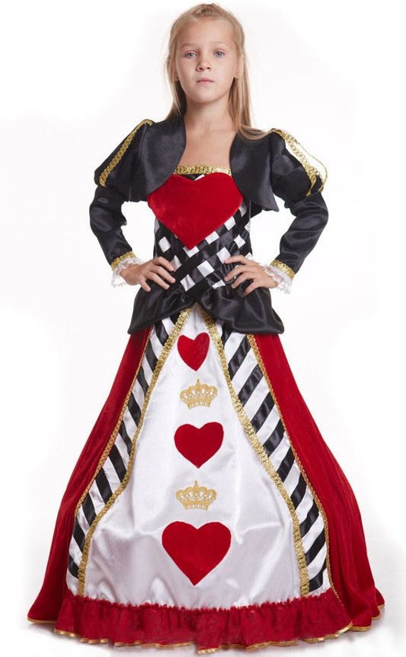 Queen of hearts costume kids Halloween Costume Halloween girls