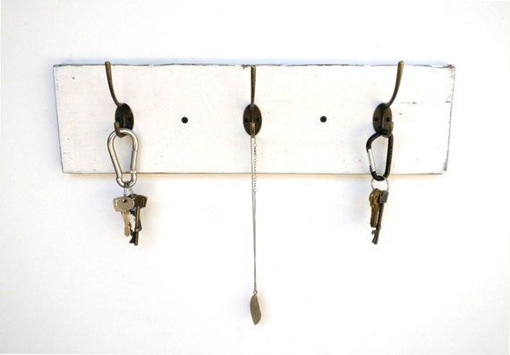 shabby chic coat hooks with shelf