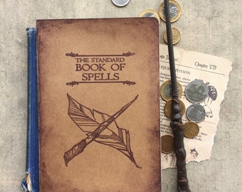 Harry Potter Notebook, Harry Potter Sketchbook, Hogwarts Notebook, The Standard Book of Spells, Harry Potter Journal, Harry Potter Gift, HP