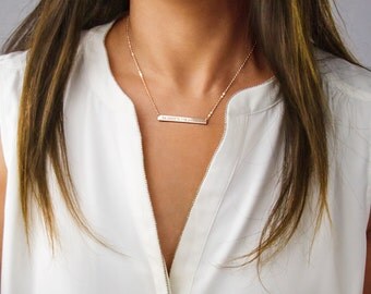 Custom Coordinates Necklace reversible, Latitude Longitude necklace, Location GPS Coordinates, Gold Filled, Silver, Rose Gold fill B440h