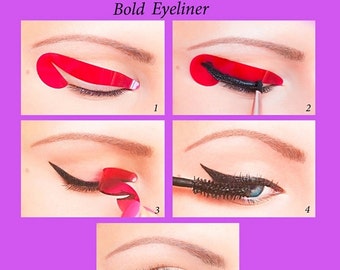 Quick Eyeliner Stickies Stencils Cosmetic Eye Makeup Tool STARTER SET 12 pcs
