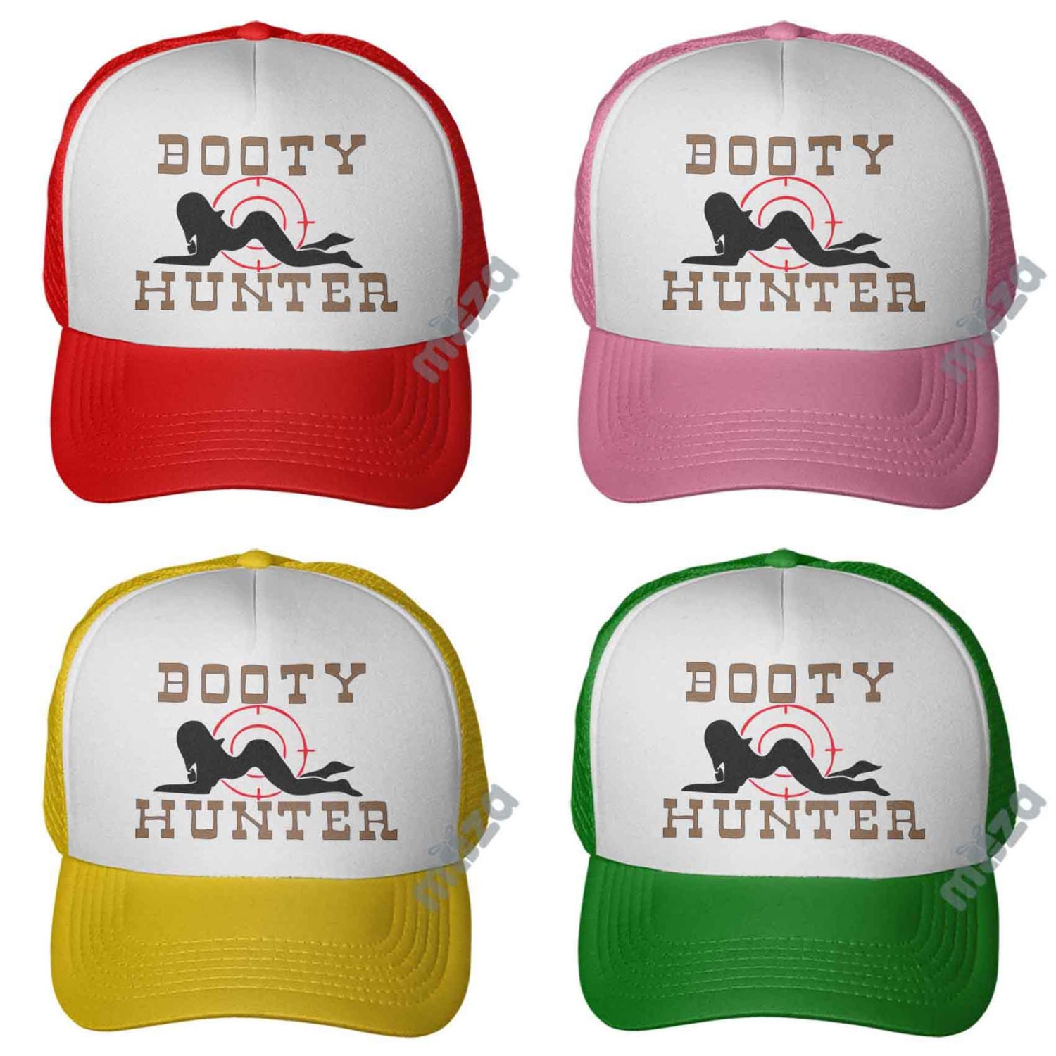 Booty Hunter Trucker Hat Squidbillies Funny Hat Hunting Cap