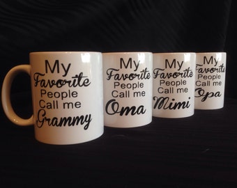 Grandparent mug, Parent mug, Mimi, Yaya, Nana, Papa, Gigi, Nona, papa, Grandpa, Opa