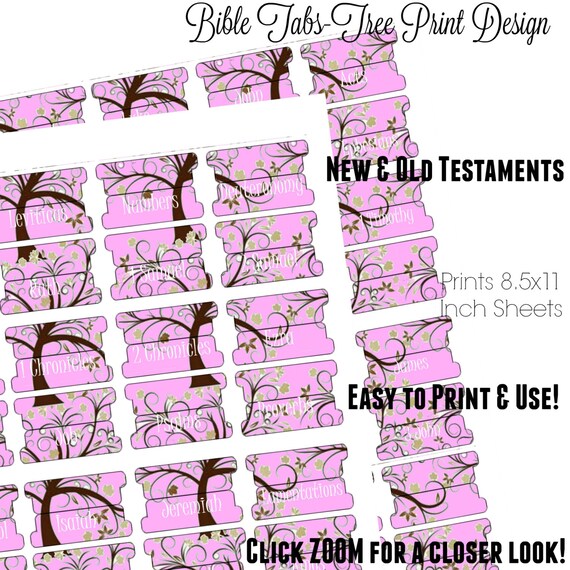 Bible Tabs Printable Bible Tabs Bible Journaling tabs