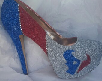 Texan Glitter heels handmade