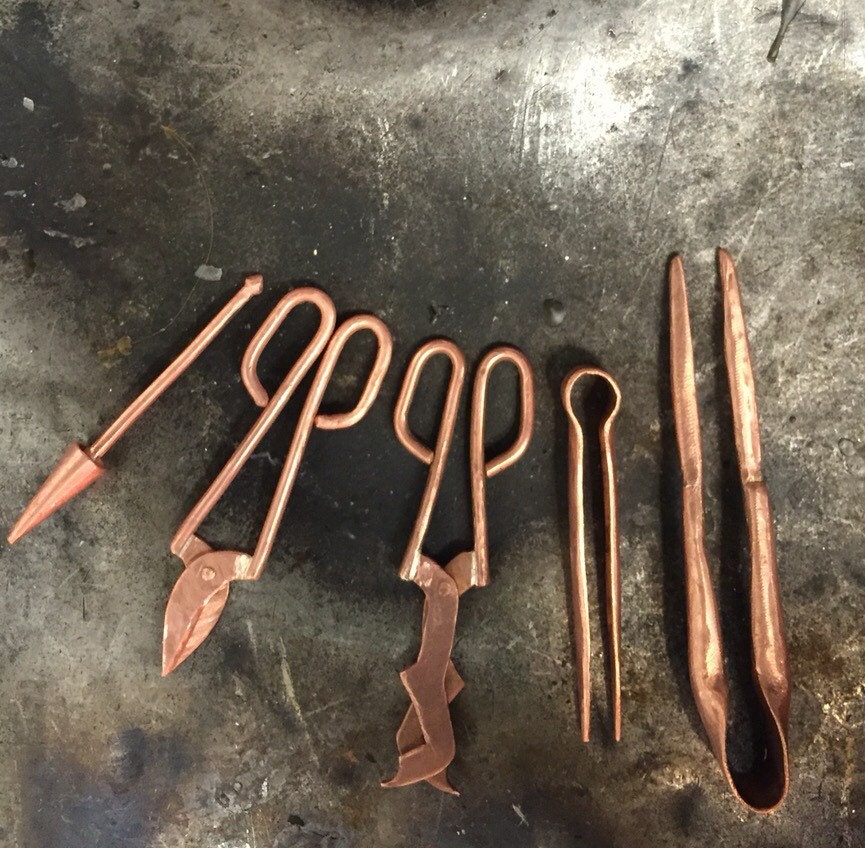 Mini Glass Blowing Tools copper