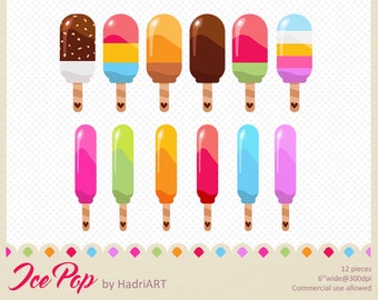 Popsicle Clip Art, Ice Cream Clip Art Summer Colors