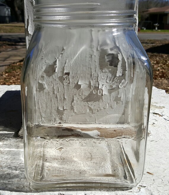 Vintage Dazey 4 Qt No 40 Glass Butter Churn Jar by PlethoraOfJunk