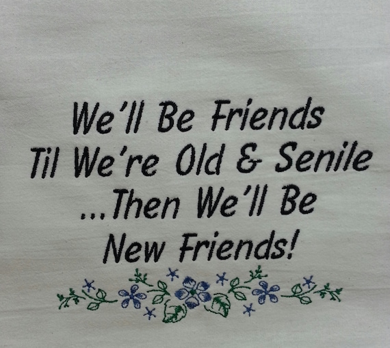 Funny Embroidered Dish Towel