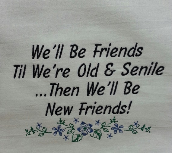 Funny Embroidered Dish Towel