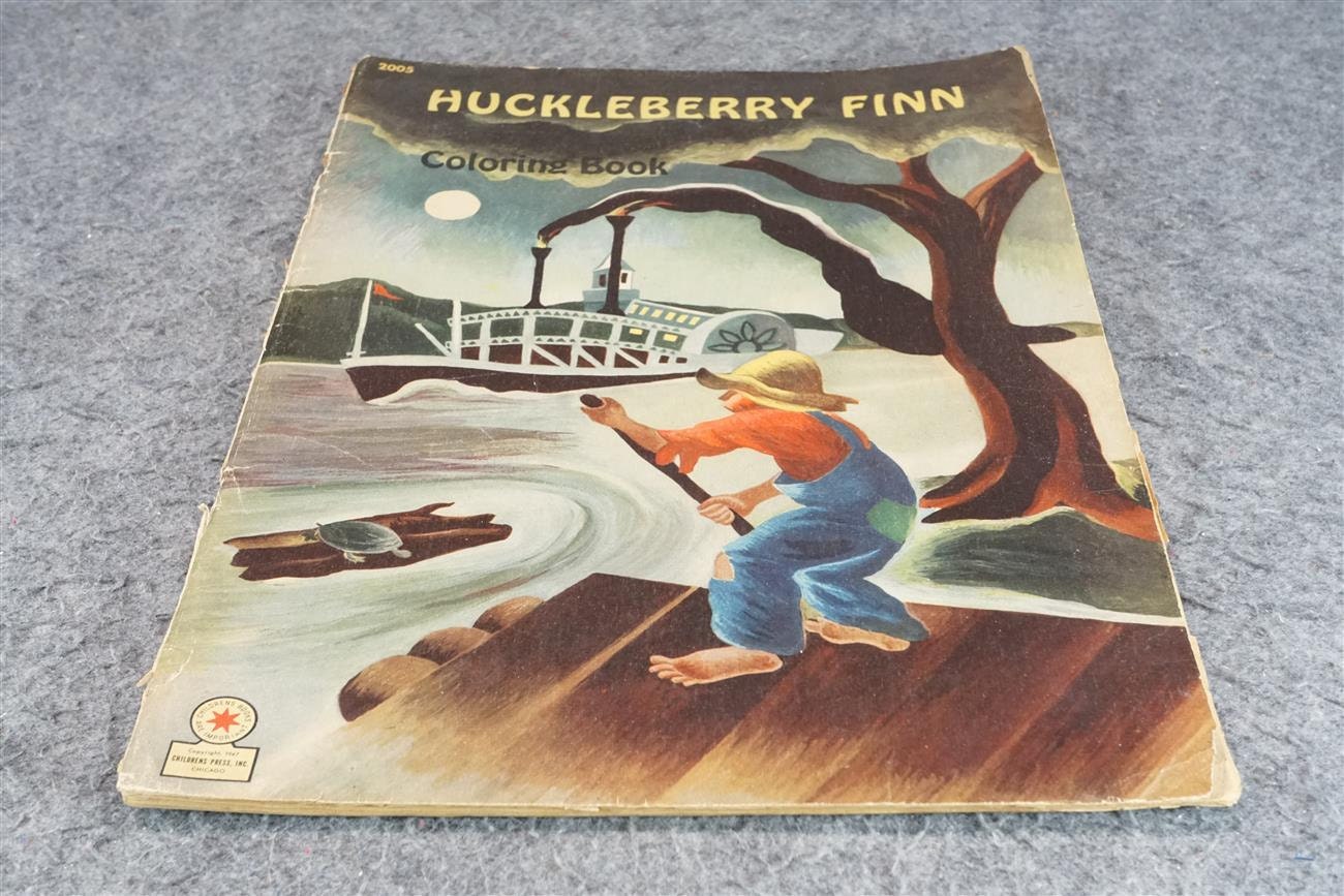 Huckleberry Finn Coloring Book C. 1947