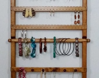 Jewelry Holder wall Mounted, Display, Jewelry Display, Jewelry Stand, Jewelry Rack, Jewelry Organizer, Bracelet Display, Earring Holder