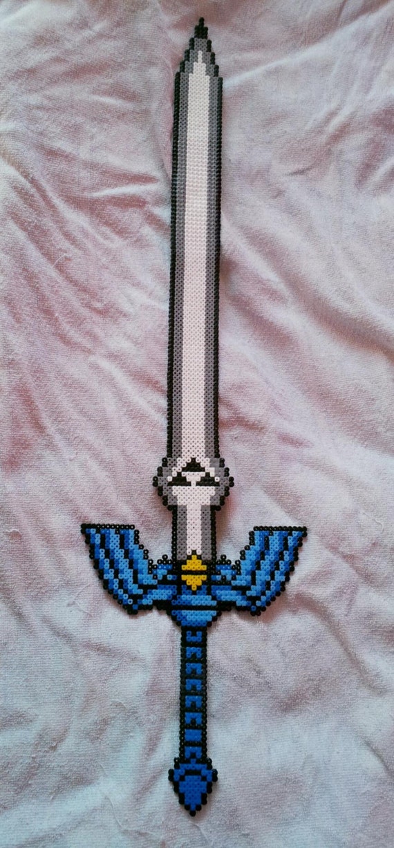Items similar to Handmade Zelda Master Sword (Hama beads) on Etsy