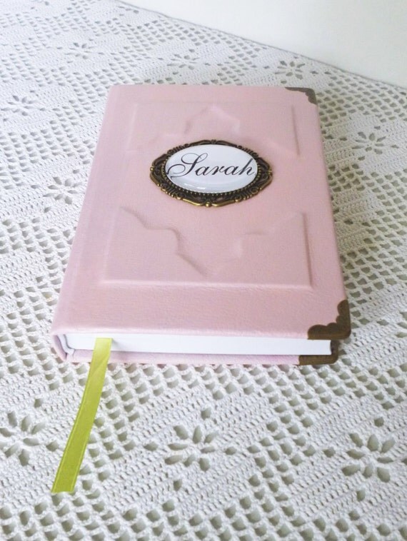 Personalized Leather Journal Pink Journal Diary Christmas