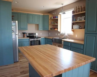 Kitchen Island 36 X 24 1-1/2x 26 x 84 forever joint rock hard maple Kitchen Island 36 X 24 1-1/2x 26 x 84 forever joint rock hard maple