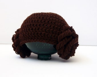 Princess Leia Hat, Star Wars Costume, Star Wars Baby Princess Leia Costume Star Wars Outfit Princess Leia wig, comic con costume