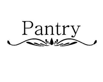 Pantry Vinyl Decal - Wall Decor - Kitchen Wall Decal - Door Decal - Pantry Door Decal - Kitchen Door Decal