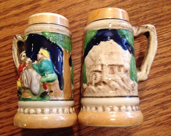 Beer Stein salt and pepper shakers