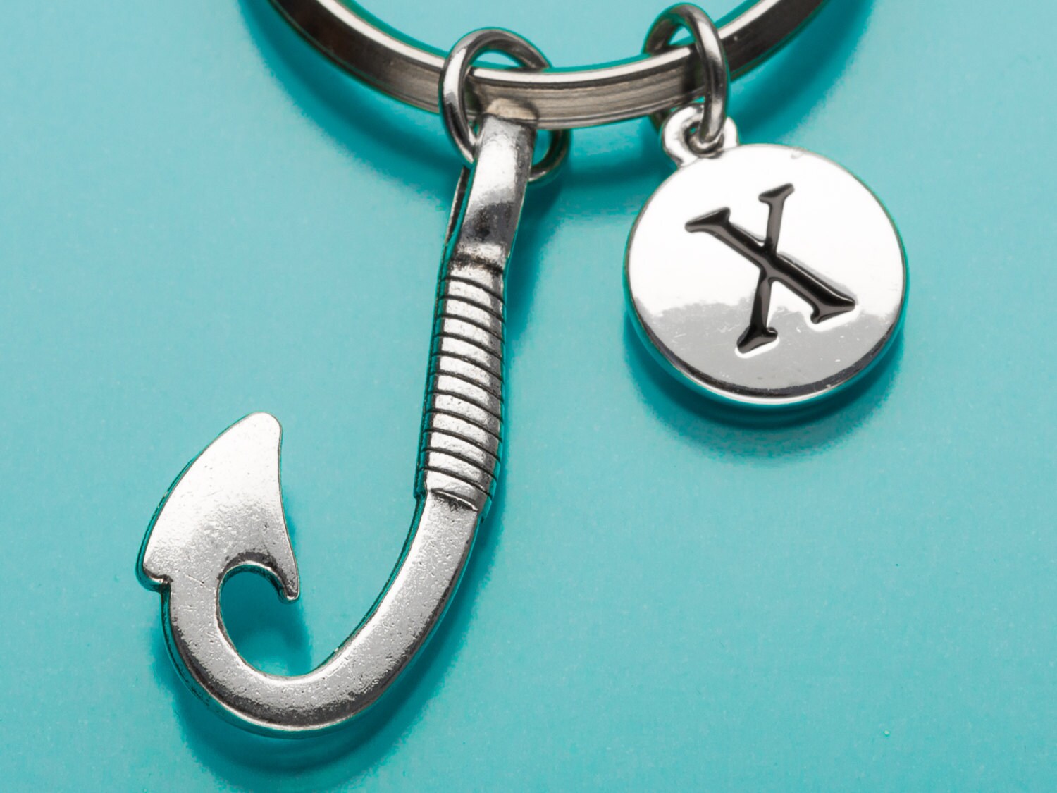 Fishing Keychain Fishing Hook Key Ring Fisherman's