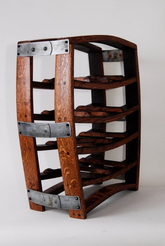 Reclaimed Barrel Stave Wine Rack by WoodandBarrel on Etsy