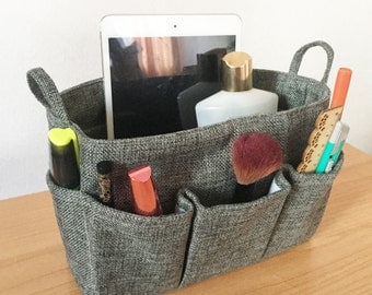 Grey Organizer Bag, Neverfull PM purse organizer, Cosmetic Bag