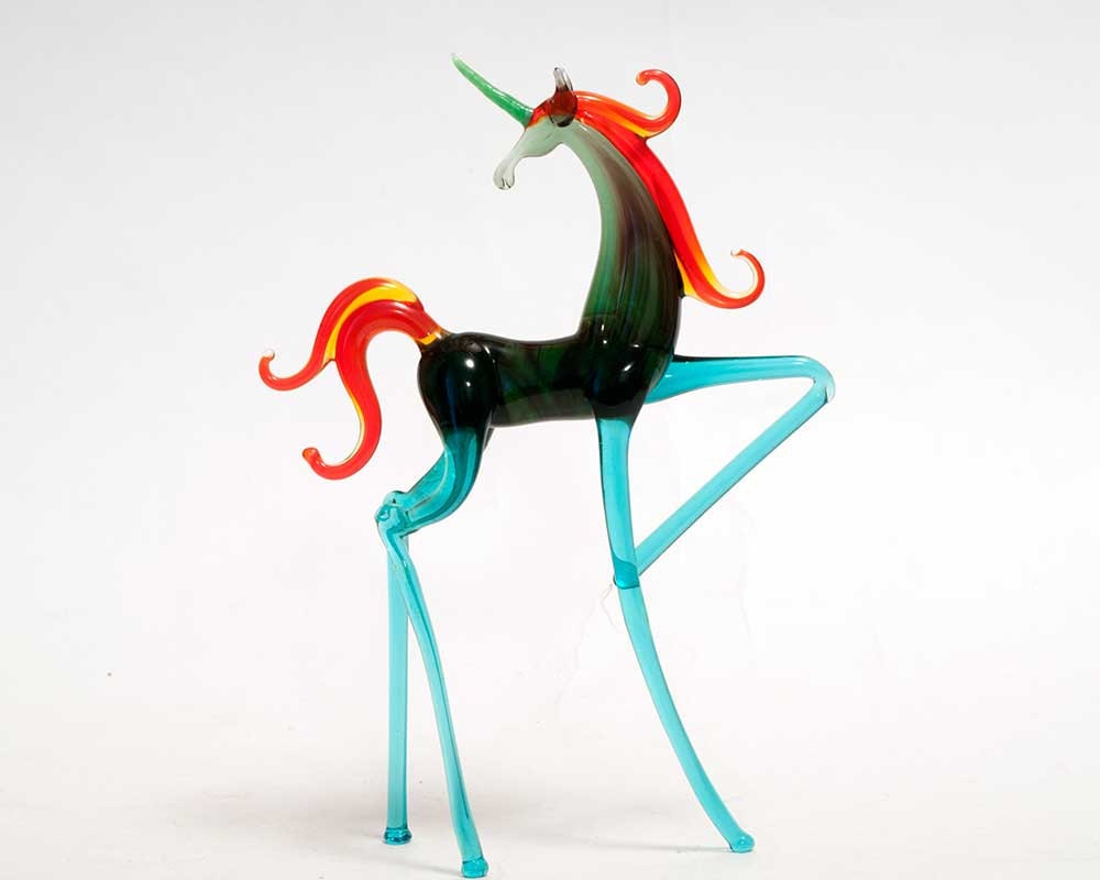 HandBlown Glass Unicorn Art Collectible Figurine