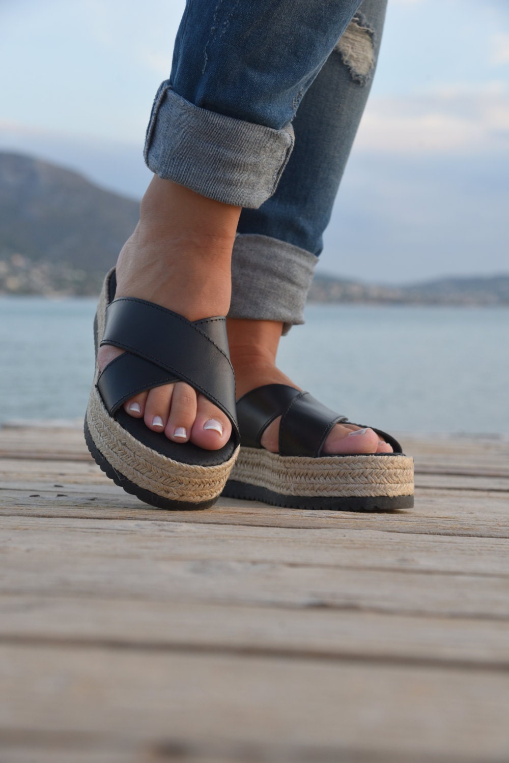 espadrille platform sandals