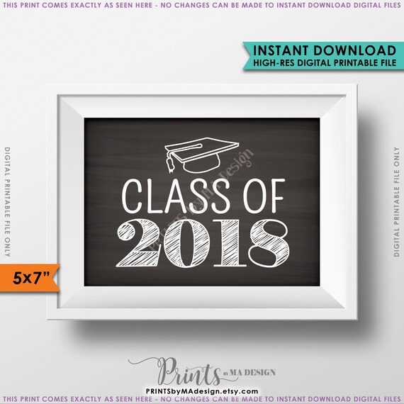 college graduation decoration for Grad Class of 2018 High 2018 College School Party Sign Grad