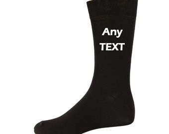 Personalized wedding SOCKS ANY Text
