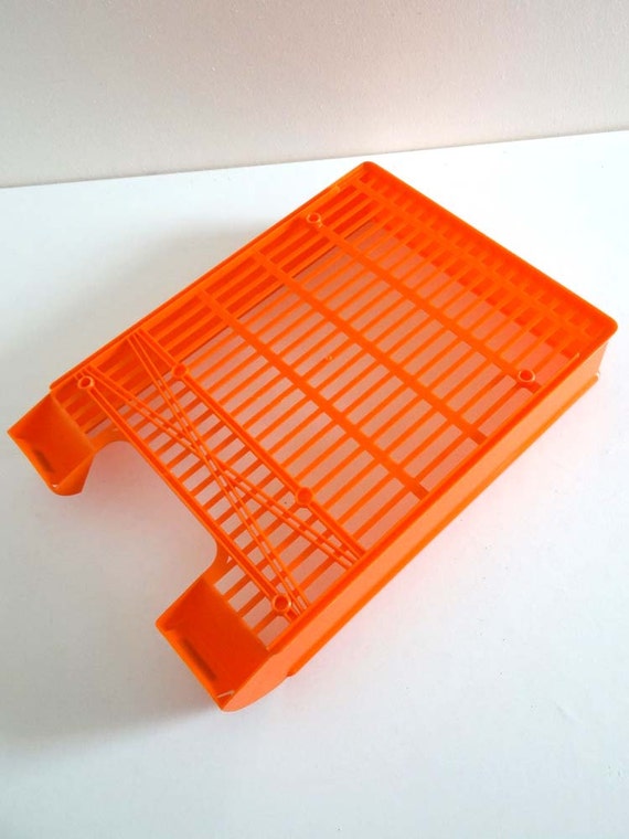 corbeille a papier orange