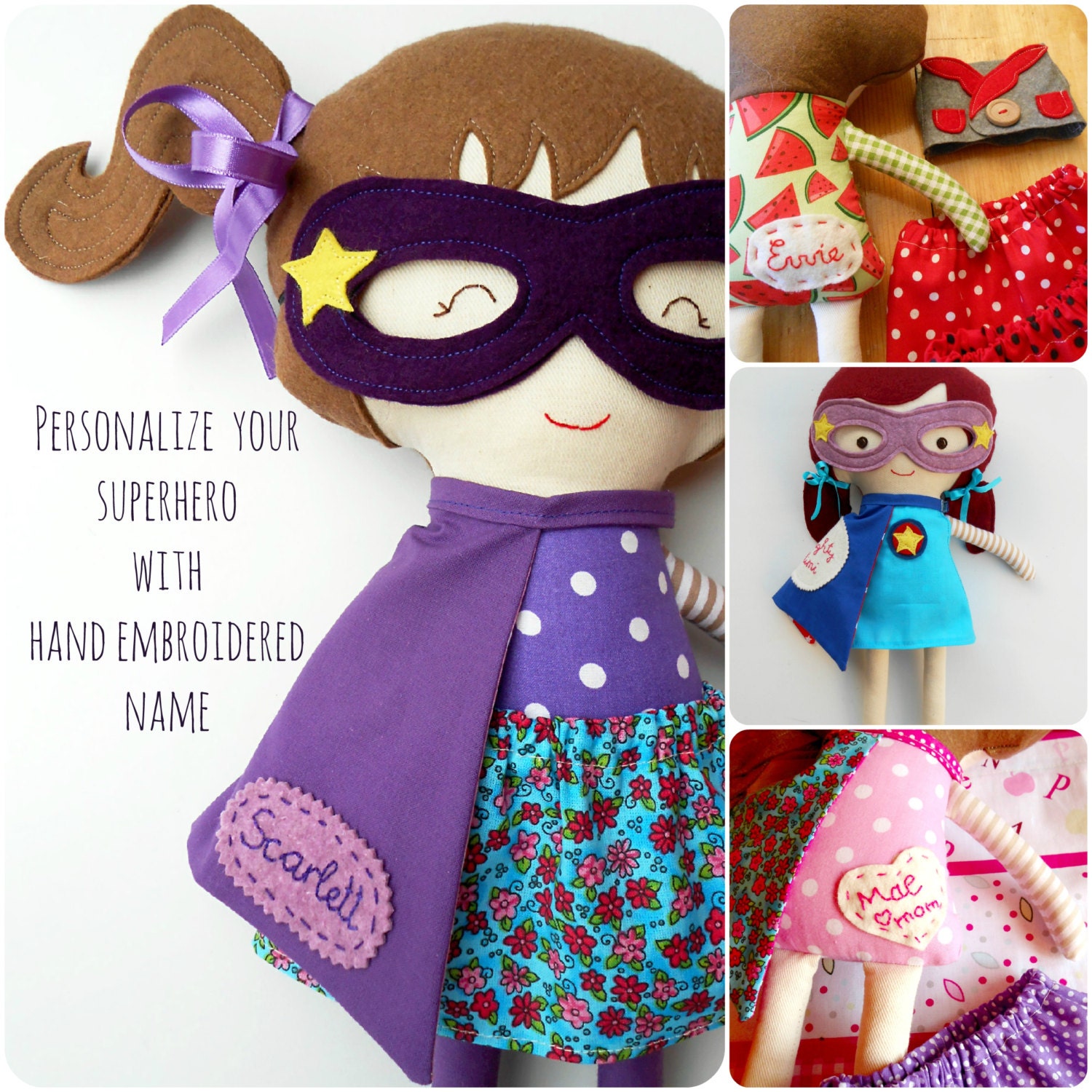 personalized super hero doll