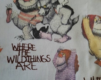 Where the wild things are 'max' licensed authentic quarter yard fabric