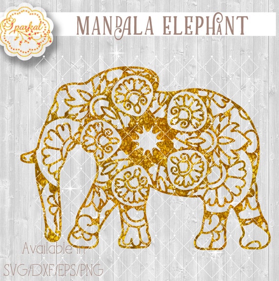 Download Mandala Elephant SVG Digital Digital Cutting design