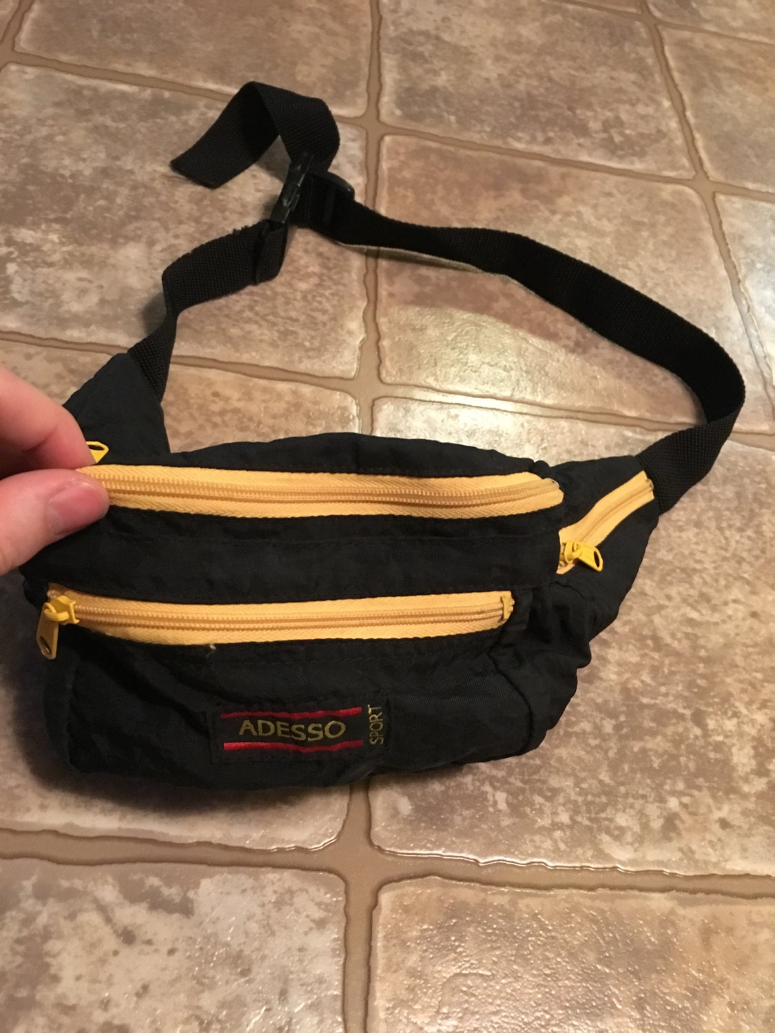 90s Adesso Sport neon fanny pack vintage old school ironic