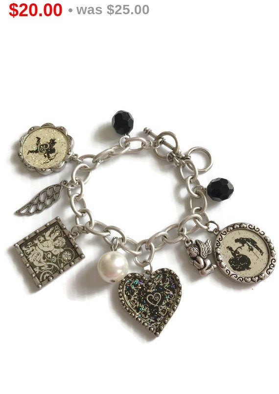 Angel Beaded Charm BraceletCharm BraceletAngel by dashingjewels01
