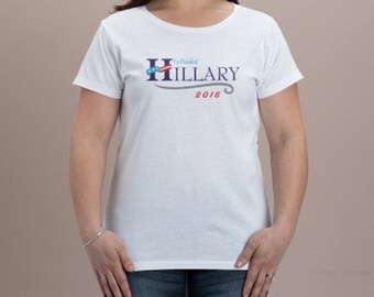 Hillary Clinton Shirt. I'M WITH HER. Hillary 2016. Women Tee.