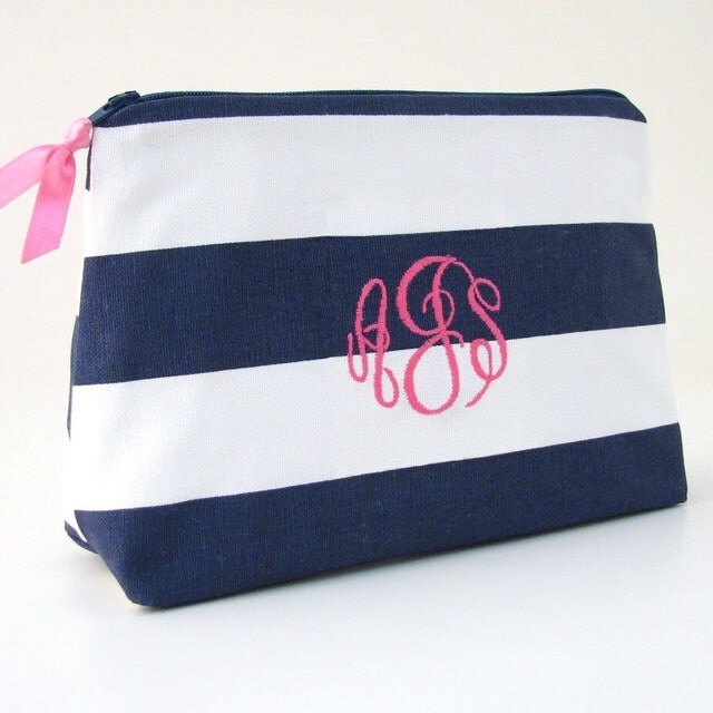 Monogrammed Makeup Bags Jewelry Rolls & Gifts by PersonalizedFinds