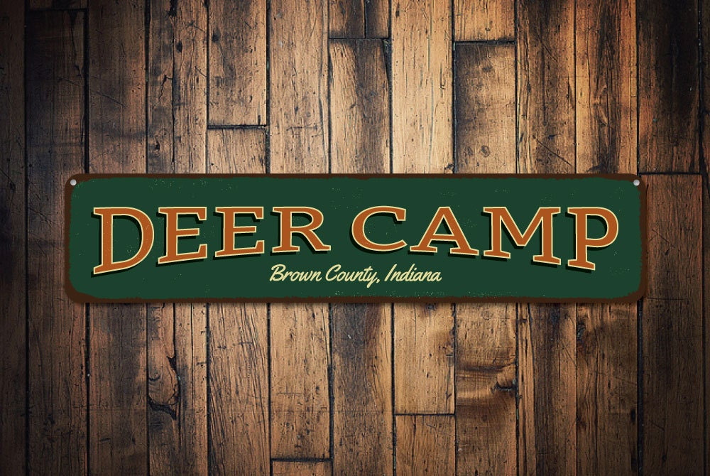 Deer Camp Sign Personalized Hunting Location Sign Custom